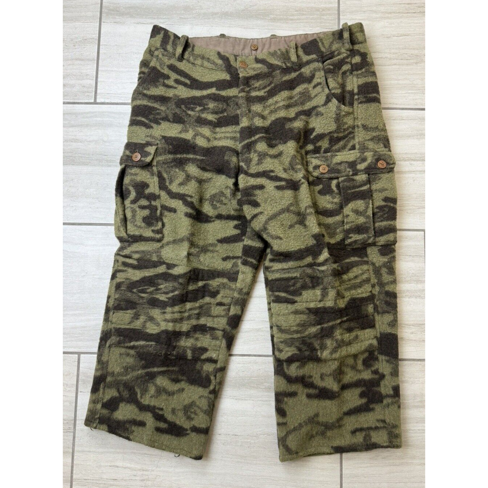 Columbia Gallatin Range Wool Blend Cargo Camo Hunting Pants Men's Size 42X27